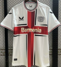 2024/25 Leverkusen Away White Fans Soccer Jersey