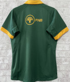 2023/24 South Africa Home Green Rugby Jersey 南非 胸前有广告