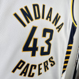 2023/24 Pacers SIAKAM #43 White NBA Jerseys