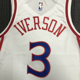 76ers IVERSON #3 Retro White NBA Jerseys