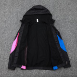 2024 AC Black Hoody Zipper Jacket Windbreaker
