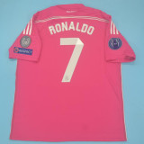 2014-2015 RM Away Pink Retro Soccer Jersey
