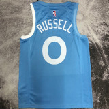 Timberwolves RUSSELL #0 Blue NBA Jerseys