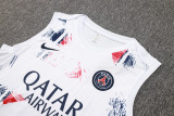 2025 PSG White Vest Training Jersey(A Set)