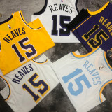 2023/24 Lakers REAVES #15 Yellow NBA Jerseys 热压