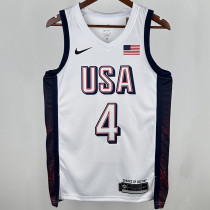 2025 Team USA CURRY #4 White NBA Jerseys