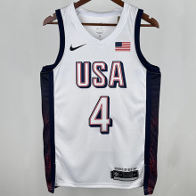 2025 Team USA CURRY #4 White NBA Jerseys