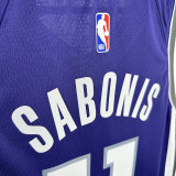 2024/25 Kings SABONIS #11 Purple NBA Jerseys 热压
