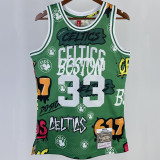 1985/86 Celtics BIRD #33 Green Retro NBA Jerseys 热压