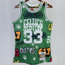 1985/86 Celtics BIRD #33 Green Retro NBA Jerseys 热压
