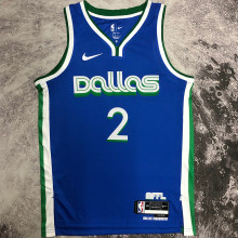 2023 Mavericks IRVING #2 Blue City Edition NBA Jerseys