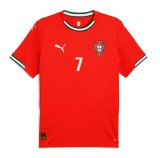 2025 Portugal Home Red Player Version Soccer Jersey