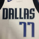 2023/24 Mavericks DONCIC #77 White NBA Jerseys