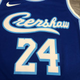 LA Lakers Bryant # 24 Blue NBA Jerseys Hot Pressed