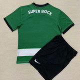 2023/24 Sporting CP Lisbon Home Kids Soccer Jersey 里斯本