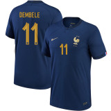 DEMBELE #11 France 1:1 Quality Home Fans Jersey 2022/23
