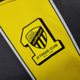 2023/24 Al Ittihad Home Yellow Black Fans Jersey 吉达联