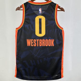 2023/24 KC Thunder WESTBROOK #0 Black City Edition NBA Jerseys