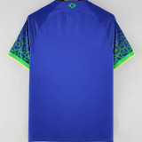 NEYMAR JR #10 Brazil Away Blue Fans Jersey 2022/23