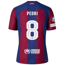 PEDRI #8 BA 1:1 Quality Home Fans Jersey 2023/24 (UCL Font 欧冠字体)