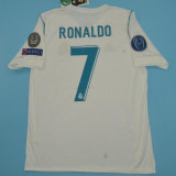 2017/18 RM Home White Retro Fans Soccer Jersey