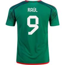 RAÚL #9 Mexico 1:1 Quality Home Green Fans Jersey 2022/23