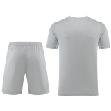 2022 Nk White Grey Short Training Jersey(A Set)