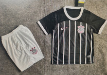 2023/24 Corinthians Away Black Kids Soccer Jersey