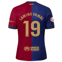 LAMINE YAMAL #19 BA 1:1 Quality Home Fans Jersey 2024/25 (LaLiga Font 西甲字体)