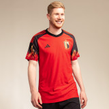 DE BRUYNE #7 Belgium 1:1 Home Red Fans Jersey 2022/23