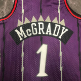 1998/99 Toronto Raptors MCGRADY #1 Purple Retro NBA Jerseys 热压
