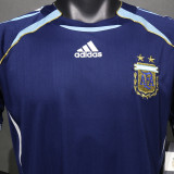 2006 Argentina Away Retro Player Version Soccer Jersey