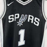 2024/25 Spurs WEMBANYAMA # Black Kids NBA Jersey