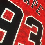 1997/98 Bulls BAPE×M&N #93 Red NBA Jerseys