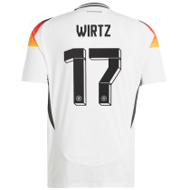 WIRTZ #17 Germany Home White Fans Soccer Jersey 2024/25