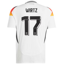 WIRTZ #17 Germany Home White Fans Soccer Jersey 2024/25