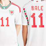 2022/23 Wales Away White Fans Soccer Jersey