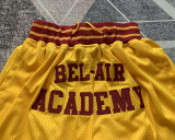 Lakers Kobe High school edition Yellow Four Bags NBA Pants