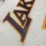 2009/10 Lakers BRYANT #24 Retro White NBA Jerseys热压