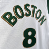 2023/24 Celtics PORAIGIS #8 White City Edition NBA Jerseys