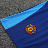 2023/24 M Utd Goalkeeper Blue Fans Soccer Jersey(A Set)