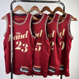 2023/24 Cleveland JAMES #23 Red City Edition NBA Jerseys