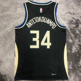 2023 Bucks ANTETOKOUNMPOL #34 Black NBA Jerseys