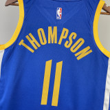 2023/24 Warriors THOMPSON #11 Blue NBA Jerseys