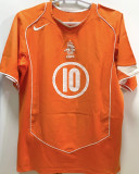 V. NISTELROOY #10 NL Home Orange Retro Jersey 2004