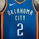 2023 Rockets GILGEOUS-ALEXANDER #2 Blue NBA Jerseys