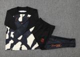 2024 PSG Black Yellow Sweater Tracksuit