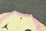 2025 PSG Light Yellow Sweater Tracksuit