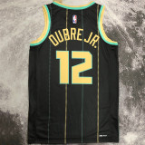 2023 Hornets BALL #12 Black City Edition NBA Jerseys