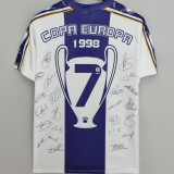 RM 7Cup COPA EUROPA 1998 Retro Soccer Jersey 7次冠军纪念版